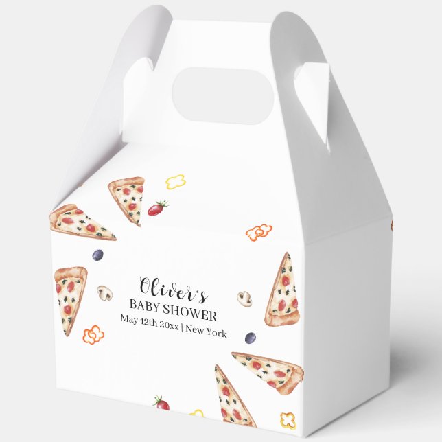 Ballotins Baby shower Rustique Italien Slice Pizza (Verso)