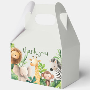 Ballotins Baby shower Safari animal watercolor