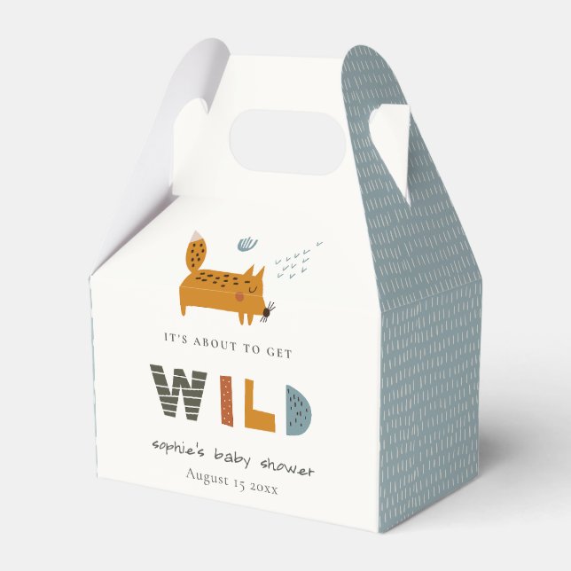 Ballotins Baby shower Scandi Wild Tropical Woodland Animaux (Verso)