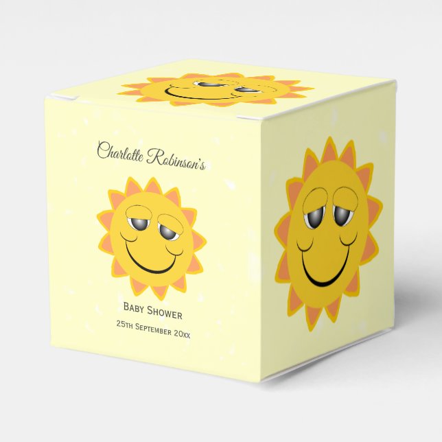 Ballotins Baby shower Sunshine Design (Verso)