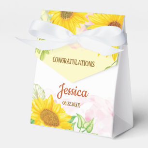 Ballotins Baby Shower Tournesol Mignon 3"l x 1.5"L x 3.25"h