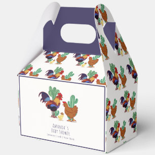 Ballotins Baby Shower Vacher de Campagne Cactus Coq Poule