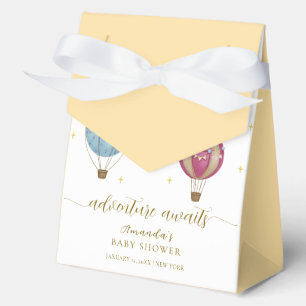 Ballotins Baby shower Vintage à air chaud jaune mignon