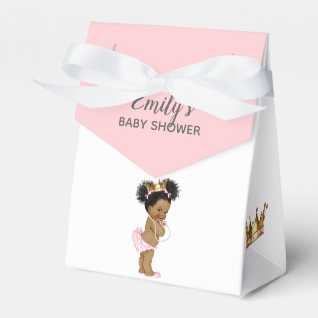 Ballotins Baby shower vintage afro-américain (Verso)