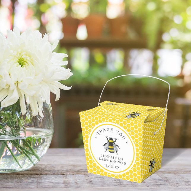 Ballotins Baby shower Vintage Mama-To-Bee Jaune (Créateur téléchargé)