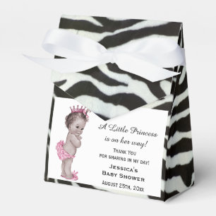 Ballotins Baby shower vintage Princesse Zebra