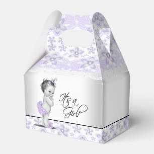 Ballotins Baby Shower Violet Lavande et Gris