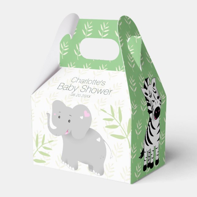 Ballotins Baby shower Wild One Safari Jungle Ballotin (Verso)