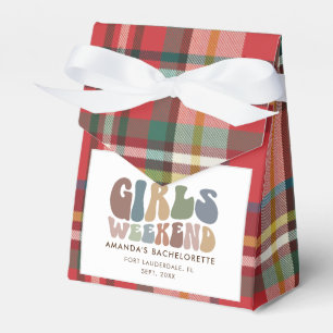 Ballotins Bachelorette Filles Week-end Plaid les années 70 R