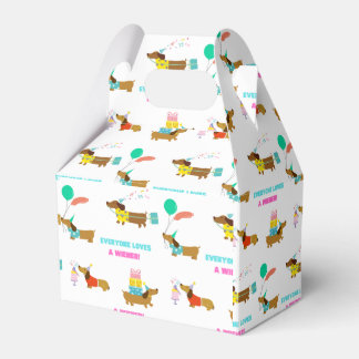 Ballotins Bachelorette Wiener et Dachshund Boîte à thème