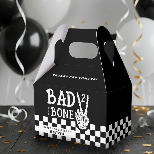 Ballotins Bad 2 the Bone Skeleton 2nd Birthday Party (Bad 2 the Bone Skeleton 2nd Birthday Party Favor Boxes
)
