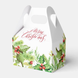 Ballotins Baie de houx élégante Joyeux Noël Favori de vacanc