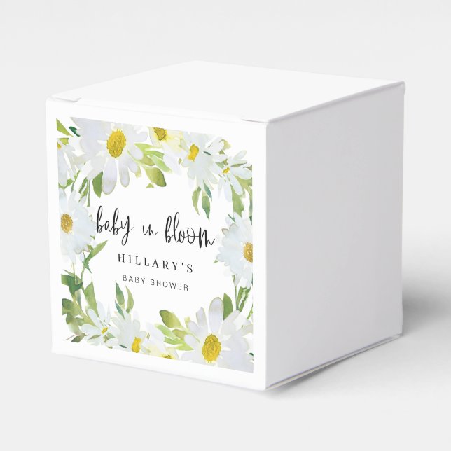 Ballotins Baise blanche | Baby shower Été floraison florale (Verso)