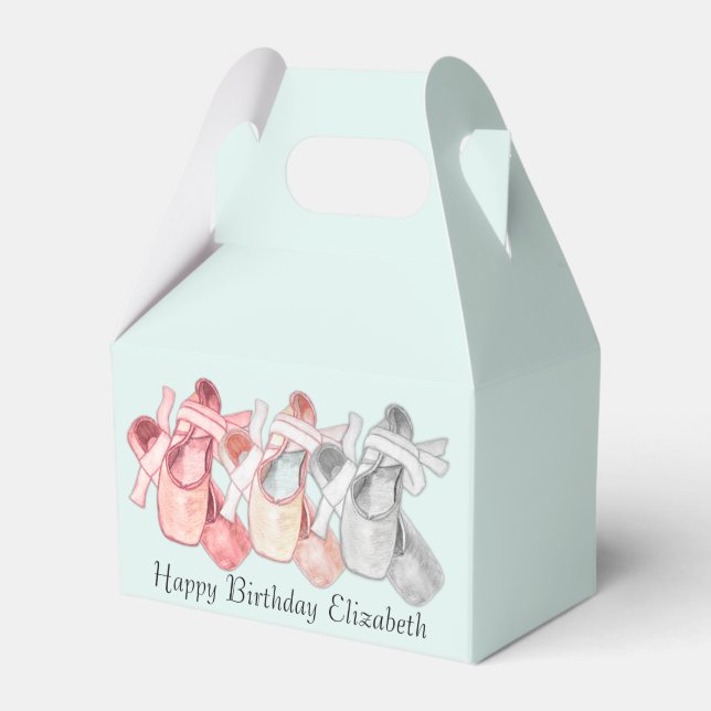 Ballotins Ballerina Anniversaire Rose Toe Chaussures Balloti (Verso)