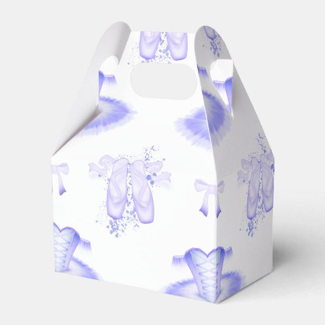 Ballotins Ballet violet Anniversaire Tutu & Pointe Chaussure (Verso)