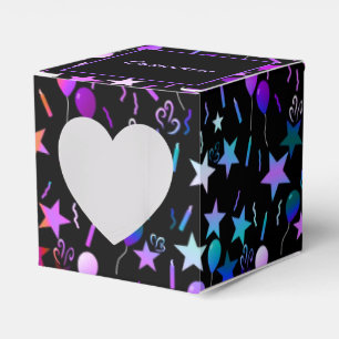 Ballotins Ballons colorés et étoiles Ballotin de coeur