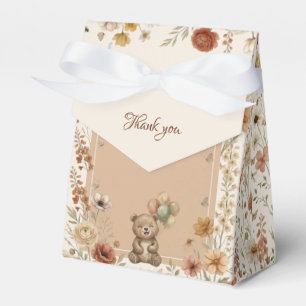 Ballotins Ballons Ourson Mignon Bohème Floral Baby Shower