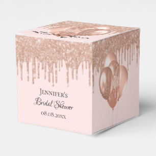 Ballotins Ballons pailletés rose gold pour Baby Shower