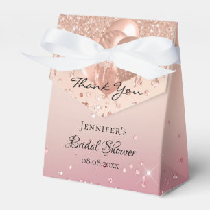Ballotins Ballons rose gold rose pour Baby Shower remercieme