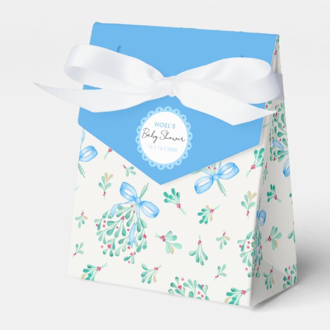 Ballotins Ballotin Baby shower bleu Mistletoe (Verso)