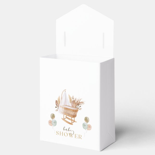 Ballotins Ballotin Baby shower de berceau Floral Fall (Ouvert)