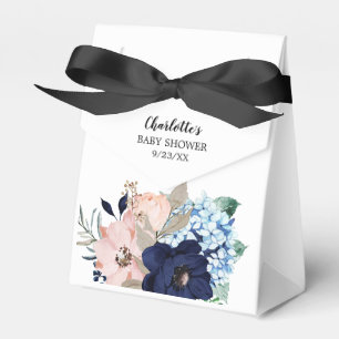 Ballotins Ballotin Baby shower de fleurs rose bleu et bleu