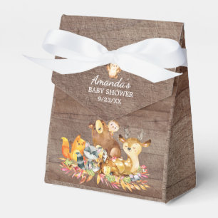 Ballotins Ballotin Baby shower des animaux de bois