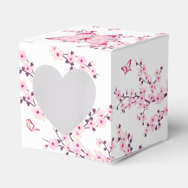 Ballotins Ballotin blanc rose cerisier en fleurs (Verso)