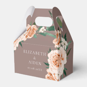 Ballotins Ballotin Brown Floral Mariage Collection