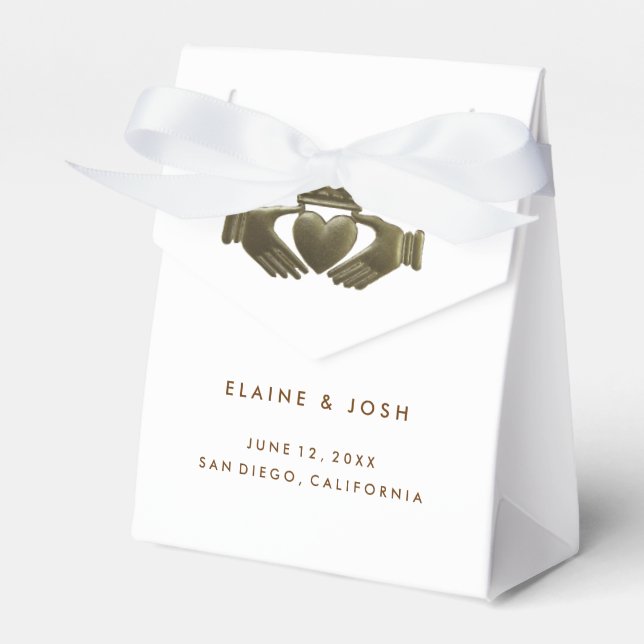 Ballotins Ballotin cadeau irlandais Claddagh (Verso)