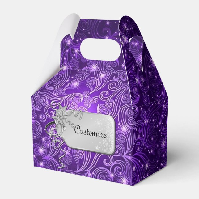 Ballotins Ballotin Céleste Violet Étoiles Gable (Verso)