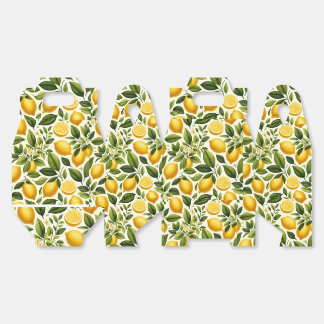 Ballotins Ballotin - Citrons jaunes, Fleurs (Déplié)