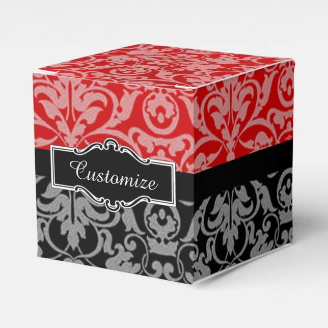 Ballotins Ballotin Damas noir et blanc personnalisé (Verso)