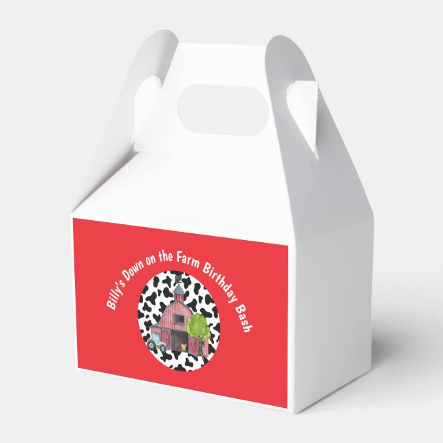 Ballotins Ballotin d'anniversaire de la ferme Barnyard Perso (Verso)