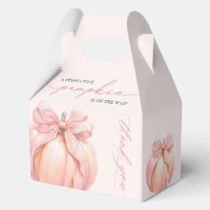 Ballotins Ballotin de Baby shower Citrouille de Bow rose