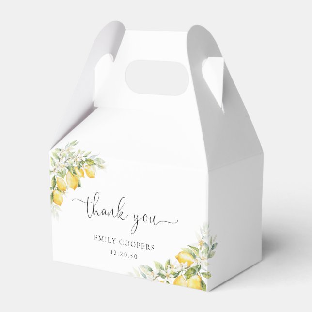 Ballotins Ballotin de Baby shower Citrus vert citron (Verso)