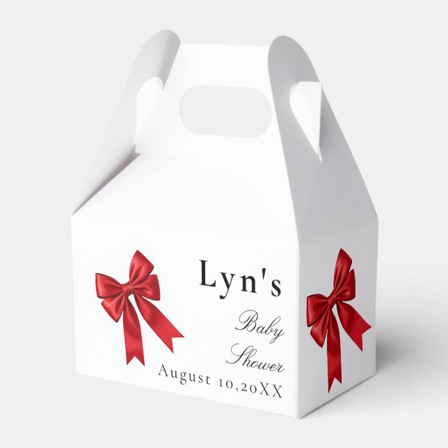 Ballotins Ballotin de Baby shower Coquette Rose (Verso)