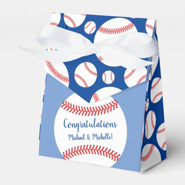 Ballotins Ballotin de Baby shower de baseball Little Slugger (Verso)