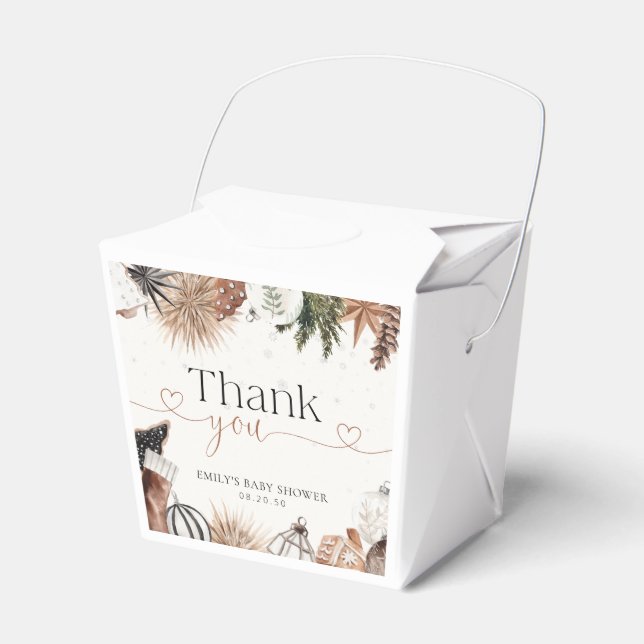 Ballotins Ballotin de Baby shower de Noël cosy (Verso)