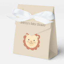 Ballotin de Baby shower Lion personnalisé