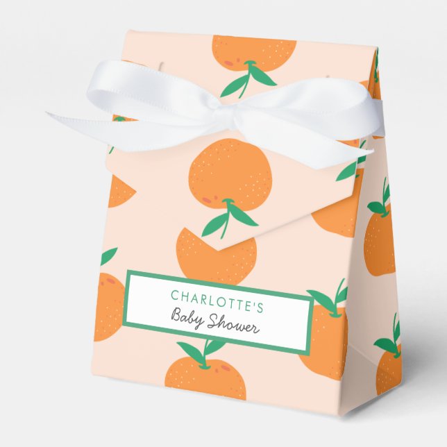 Ballotins Ballotin de Baby shower Little Cutie Orange (Verso)