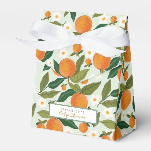 Ballotins Ballotin de Baby shower Little Cutie Orange (Verso)