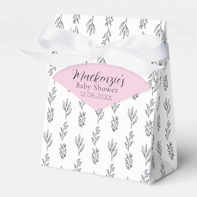 Ballotins Ballotin de Baby shower minimal (Verso)
