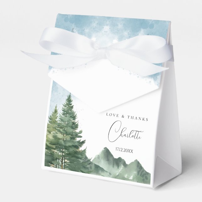 Ballotins Ballotin de Baby shower pour garçons de forêt d'av (Verso)