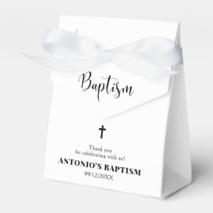 Ballotins Ballotin de baptême minimaliste