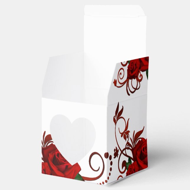 Ballotins Ballotin de coeur Motif Red Roses (Ouvert)