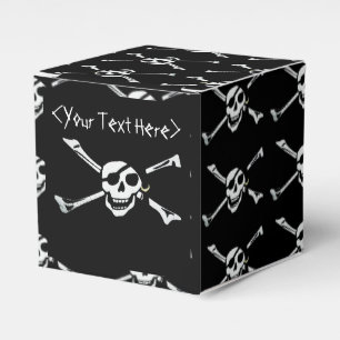 Ballotins Ballotin de cube en motif de crâne de pirate de