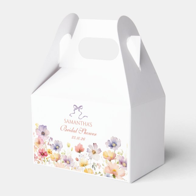 Ballotins Ballotin de Fête des mariées Fleurs sauvages (Verso)
