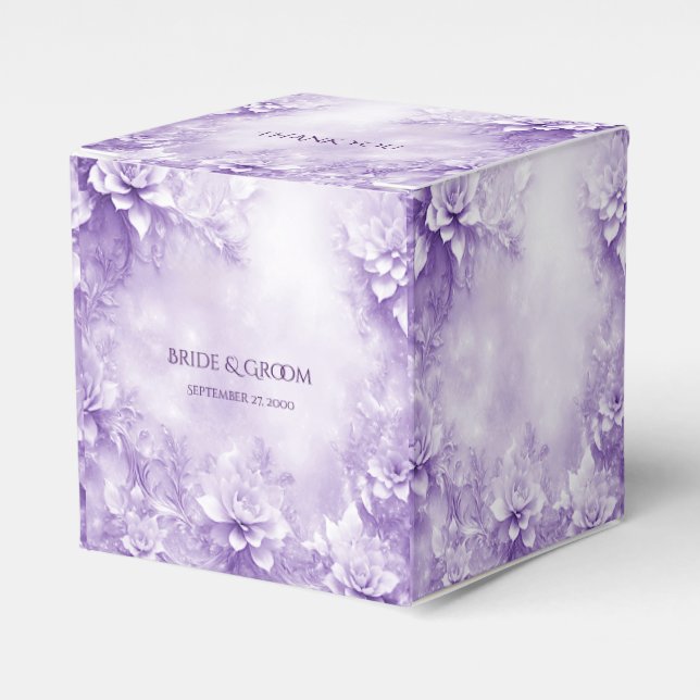 Ballotins Ballotin de fleurs blanches violettes (Verso)