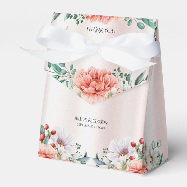 Ballotins Ballotin de fleurs de pivoine aquarelle (Verso)